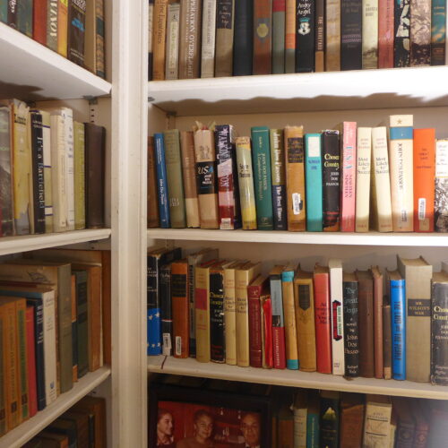 Old, massive library.